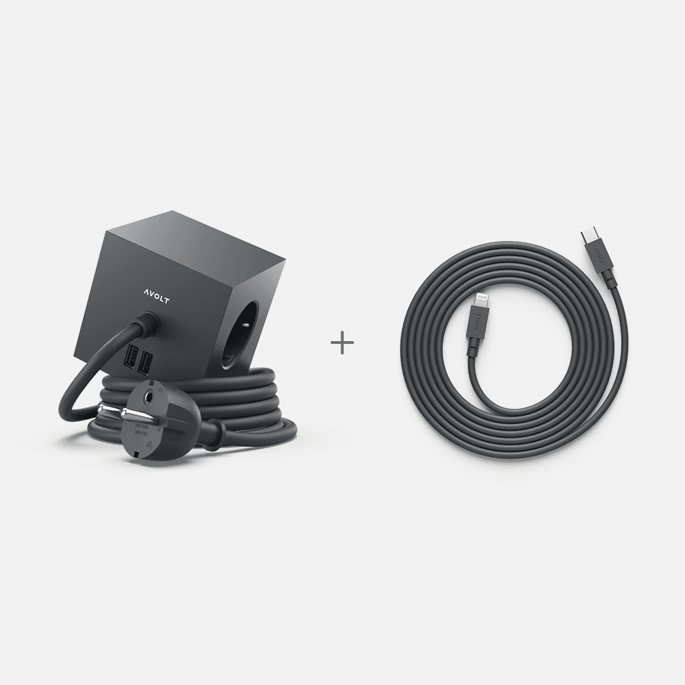 [AVOLT] [SET] AVOLT Square 1 + Cable 1, 블랙