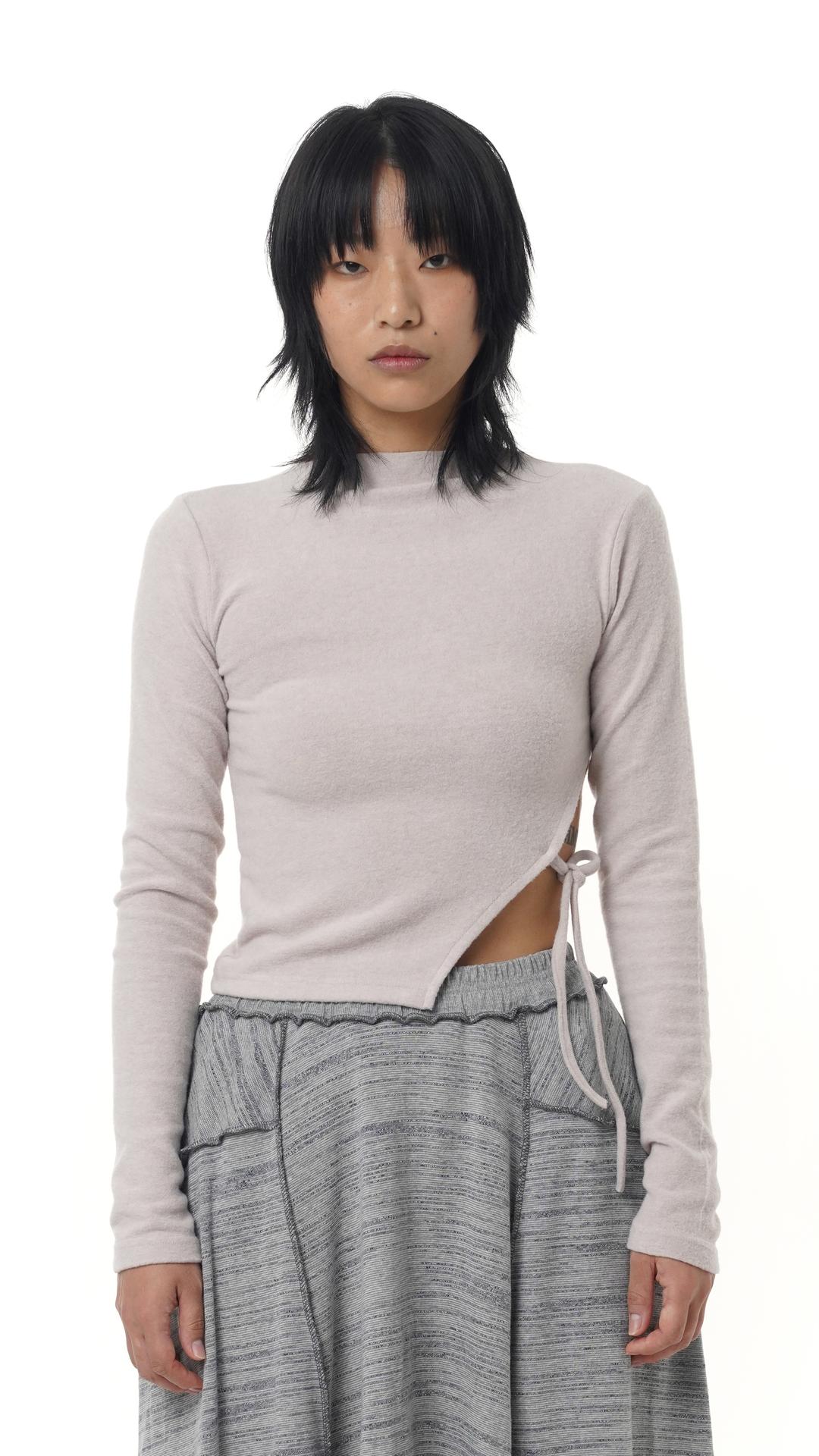 Side slit top_pink