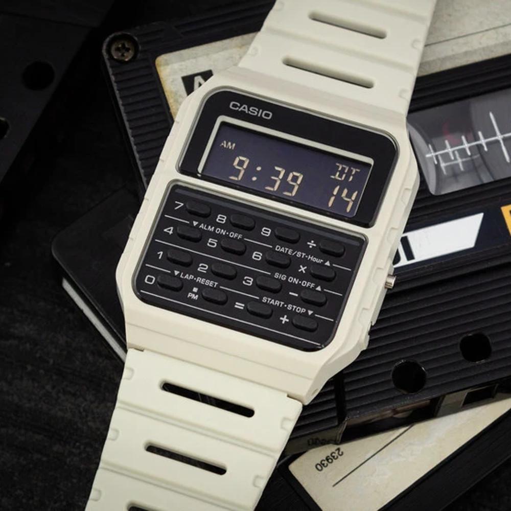 카시오 빈티지 손목 전자시계 남녀공용 데이터뱅크 계산기시계
