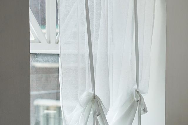 퓨어화이트 시몬 롤업 가리개커튼