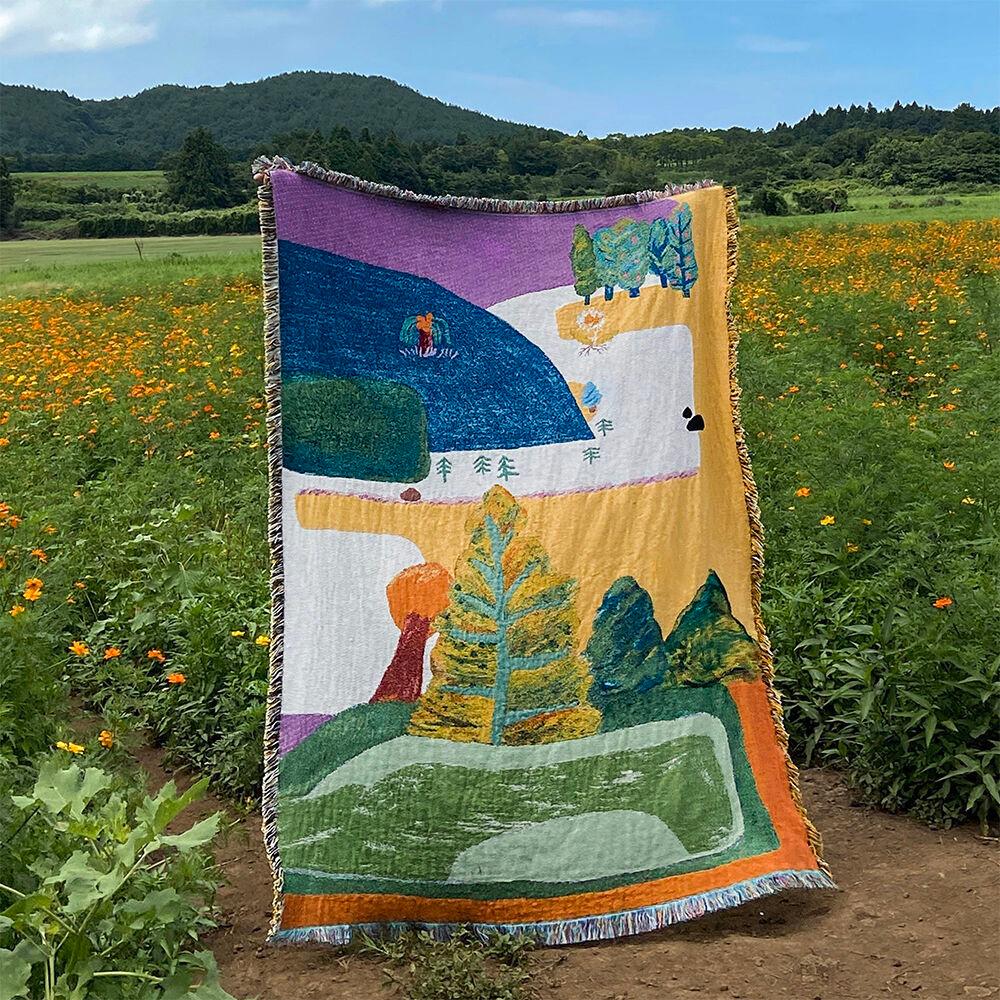 포레스트 태피스트리 블랭킷