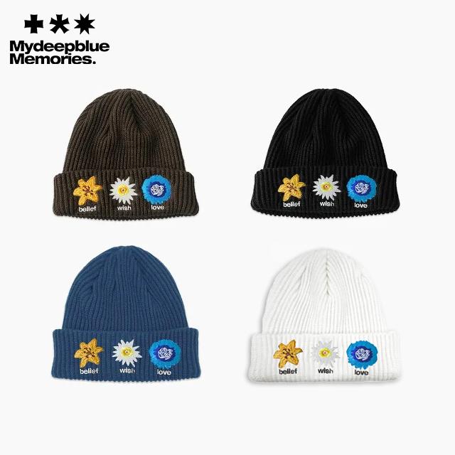 "선물추천" [정상가 39,000원] [마이딥블루메모리즈] BEST 시그니처 꽃 비니(4 color) 택1