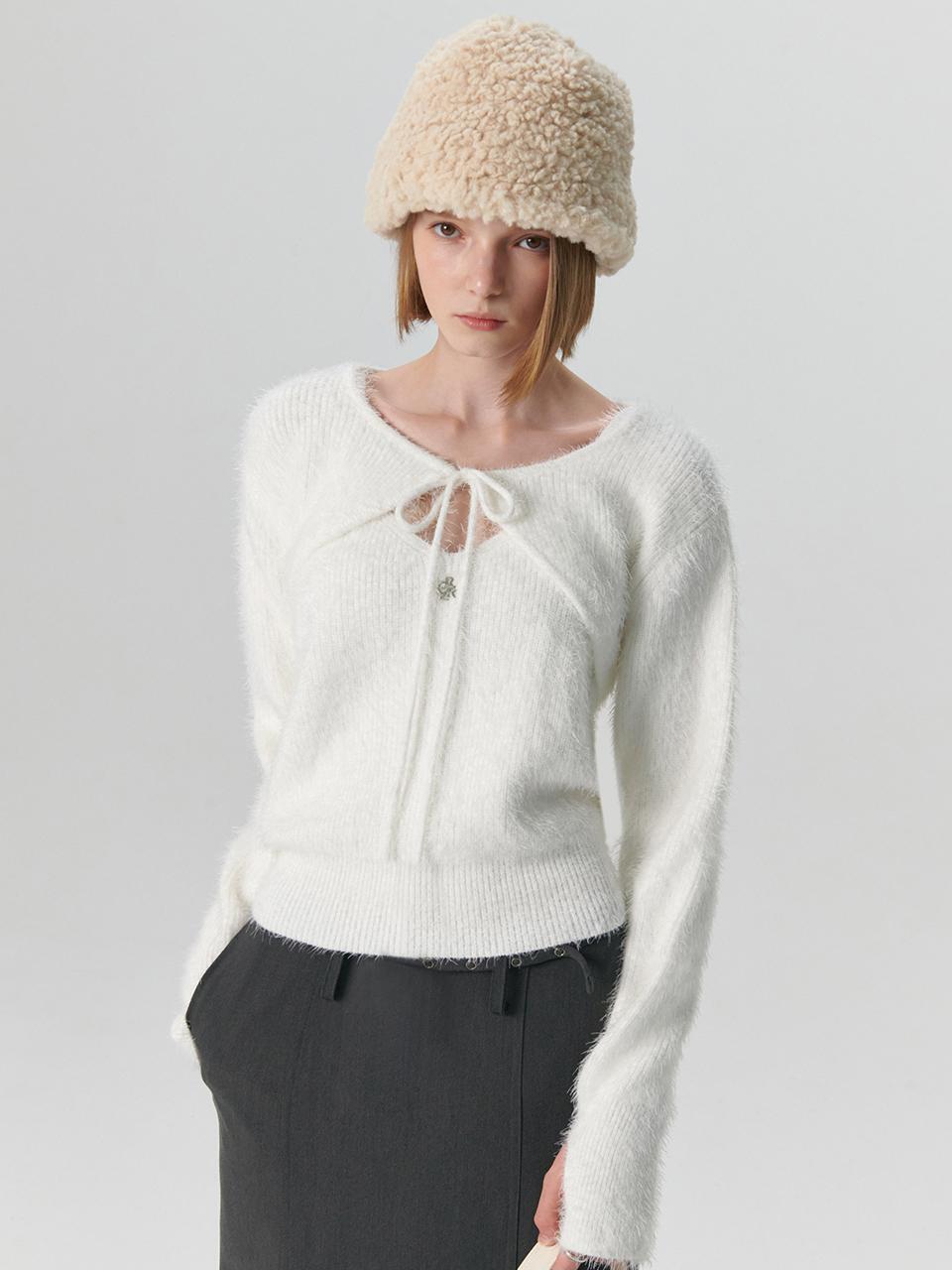볼레로 니트 셋업_IVORY
