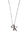[SURGICAL] stone initial necklace