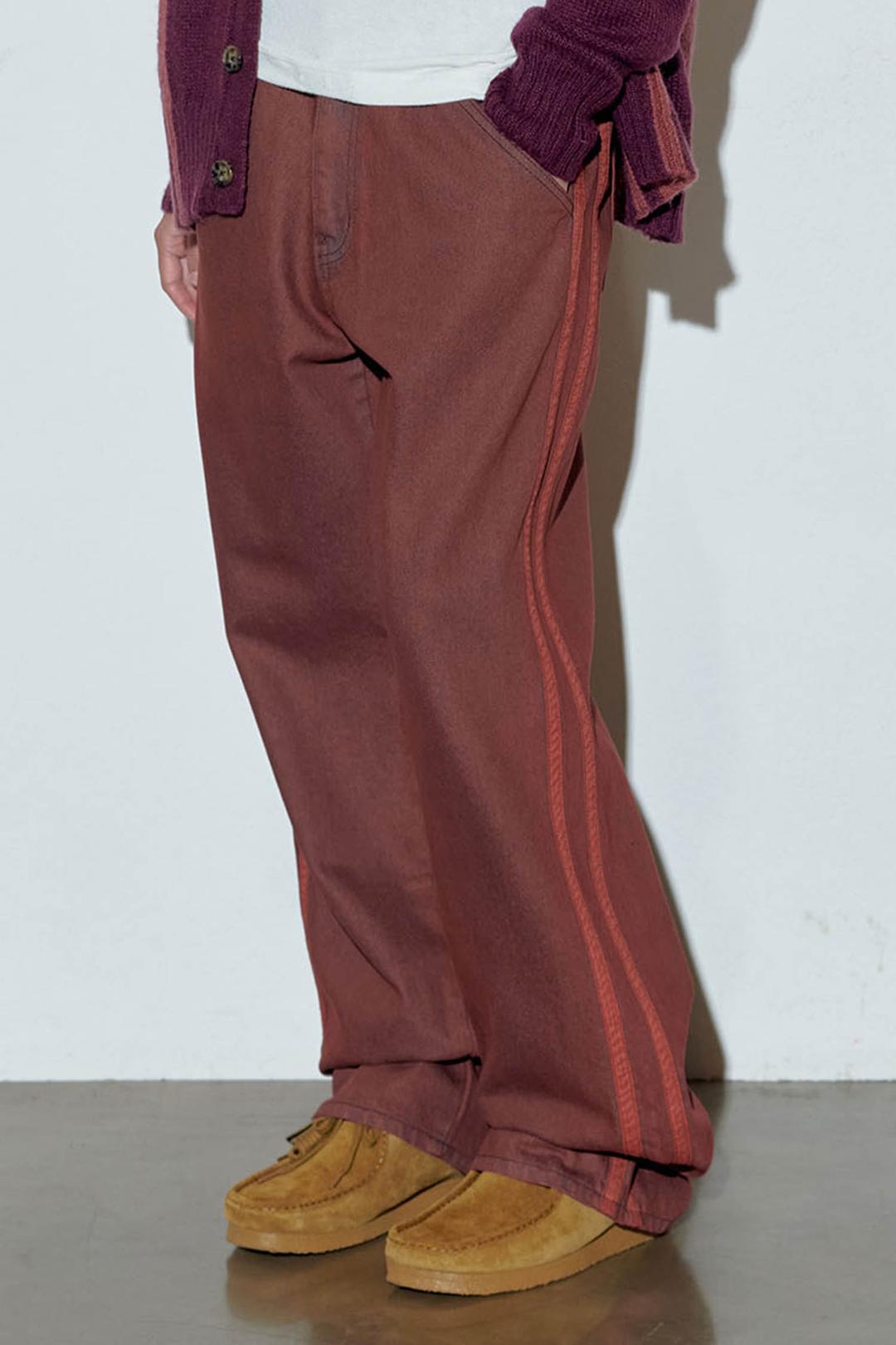 Straight Line Denim Pants Brick