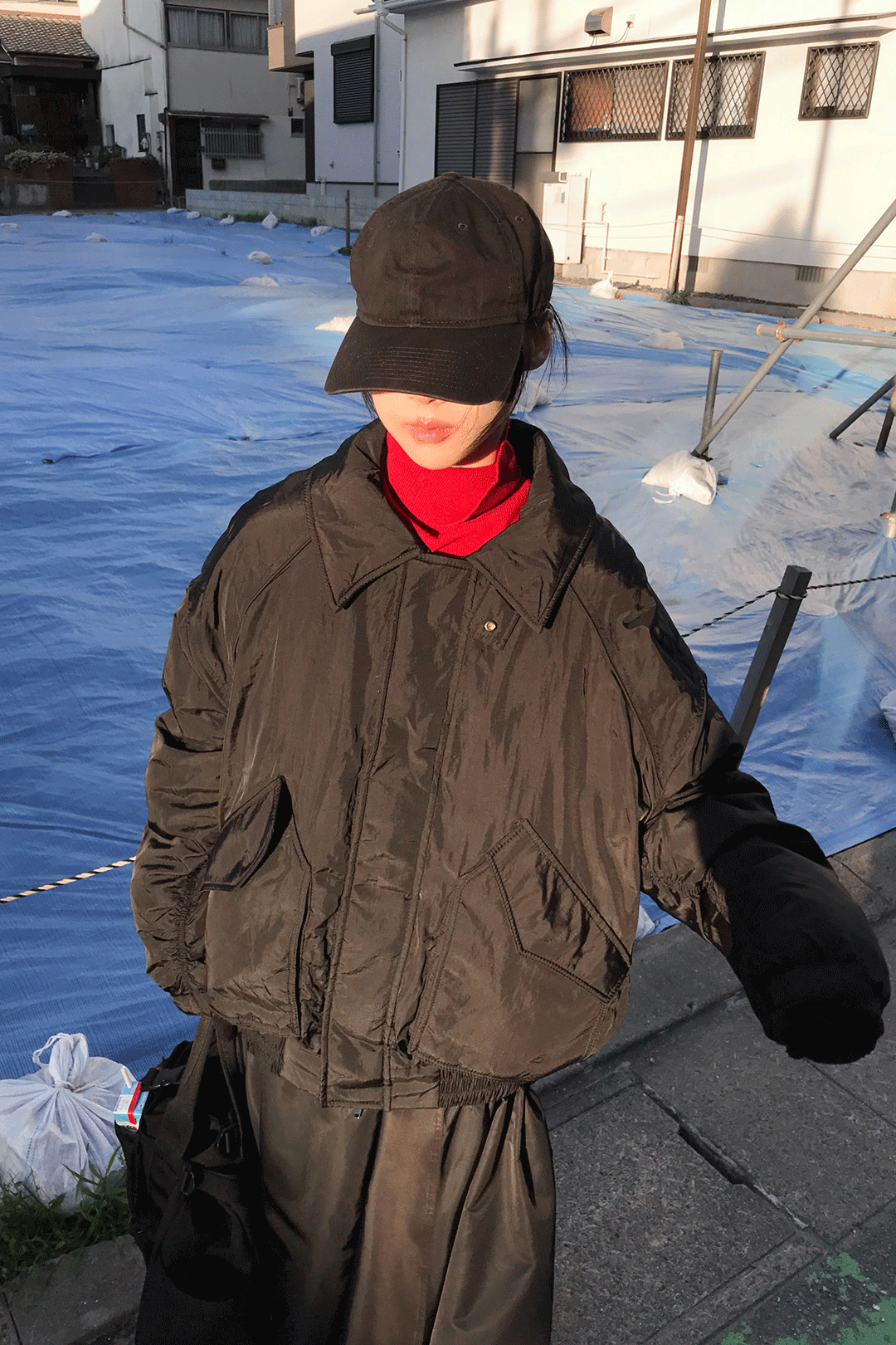 우화 HIGHNECK BOMBER PADDING