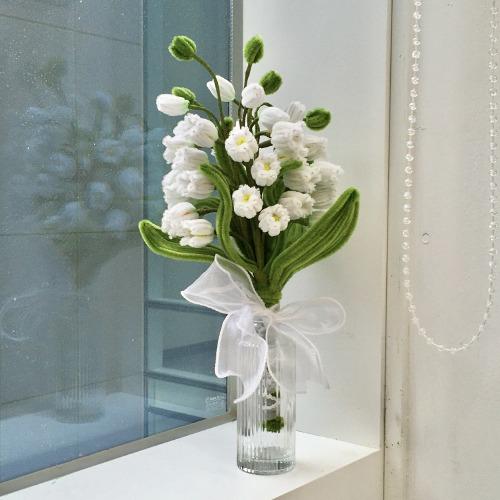 [동영상 제공] 모루 철사 공예 은방울꽃 꽃다발 DIY