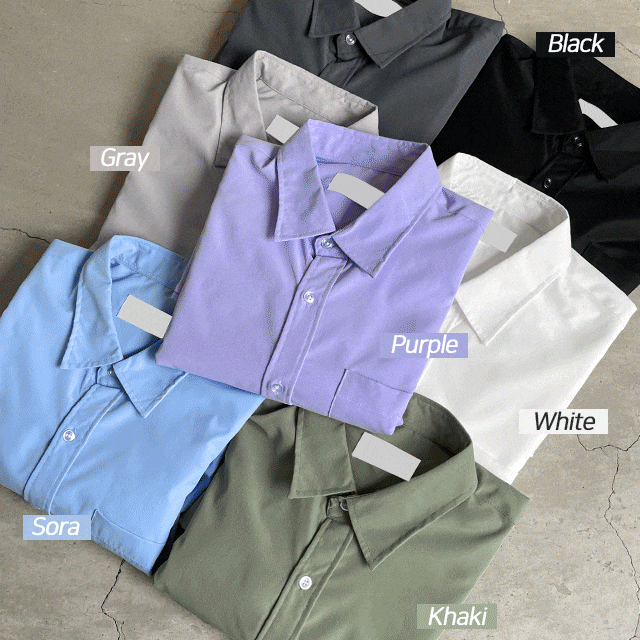 [누적3천장] (UNISEX) 캠프 오버핏셔츠