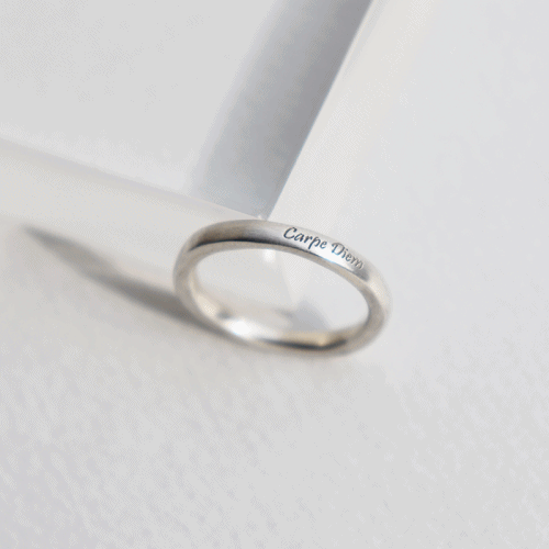 봉보 온리포미 실버 이니셜반지 only for me initial simple Ring
