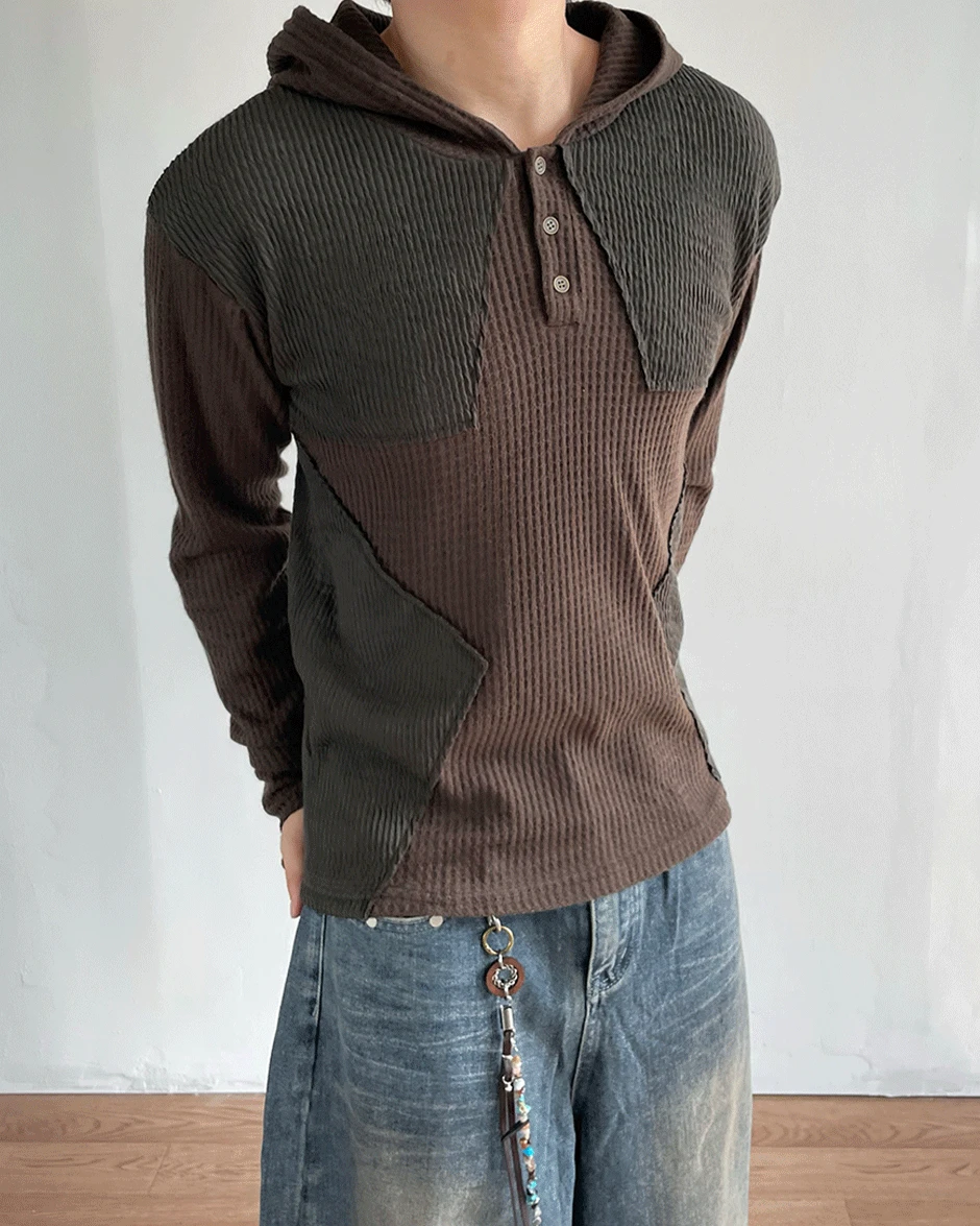 [당일출고] 핏츠 헨리넥 후드 니트 4C