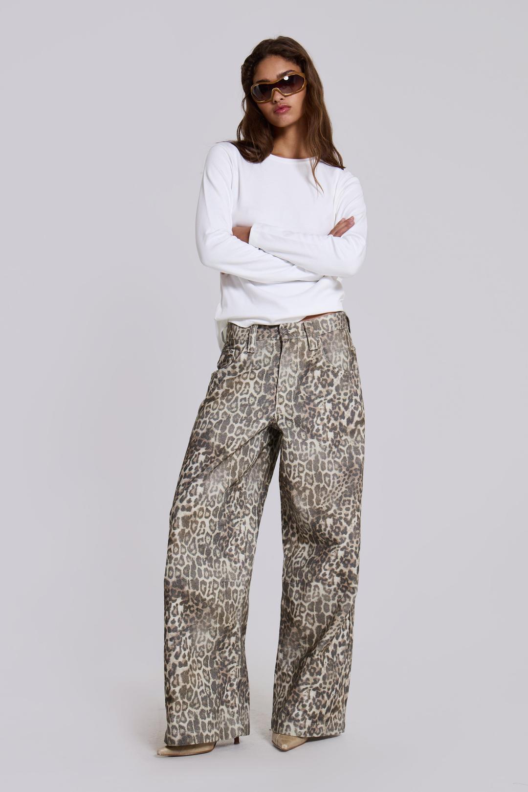 Leopard Fade Colossus Jeans - W24 / Multi
