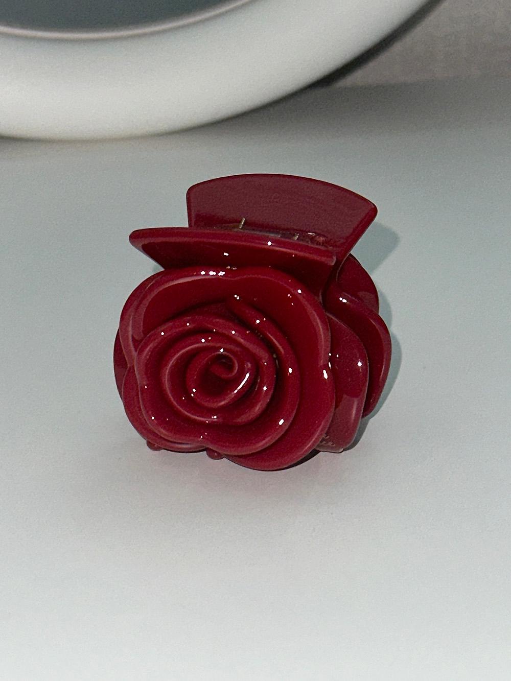 Original red rose hair clip