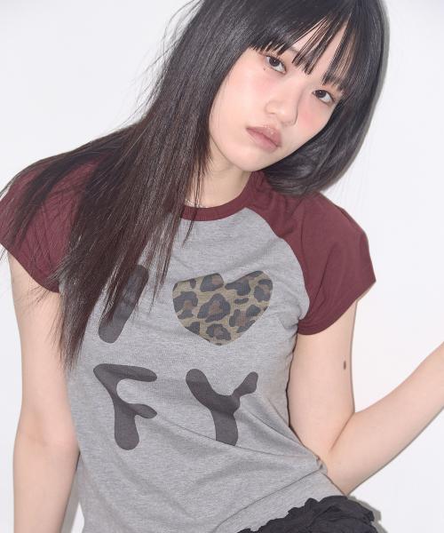 아이 러브 FY 티 (GRAY) F25QB102