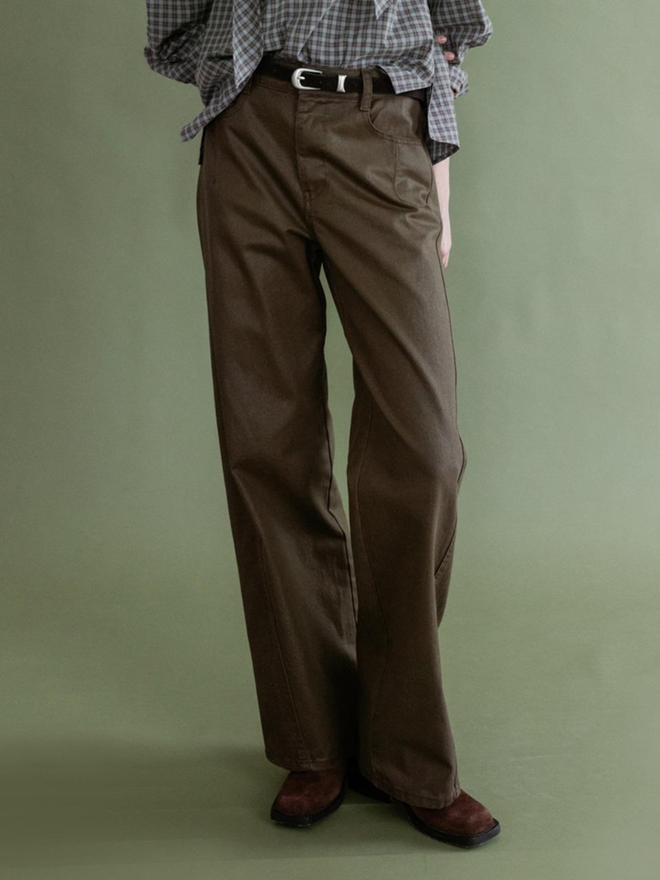 [기장선택] Straight-leg Coating Jeans SJ5AL350_2color