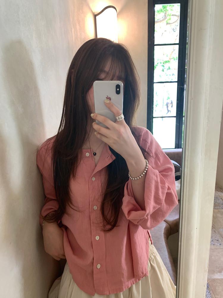 니어 린넨 남방 5color