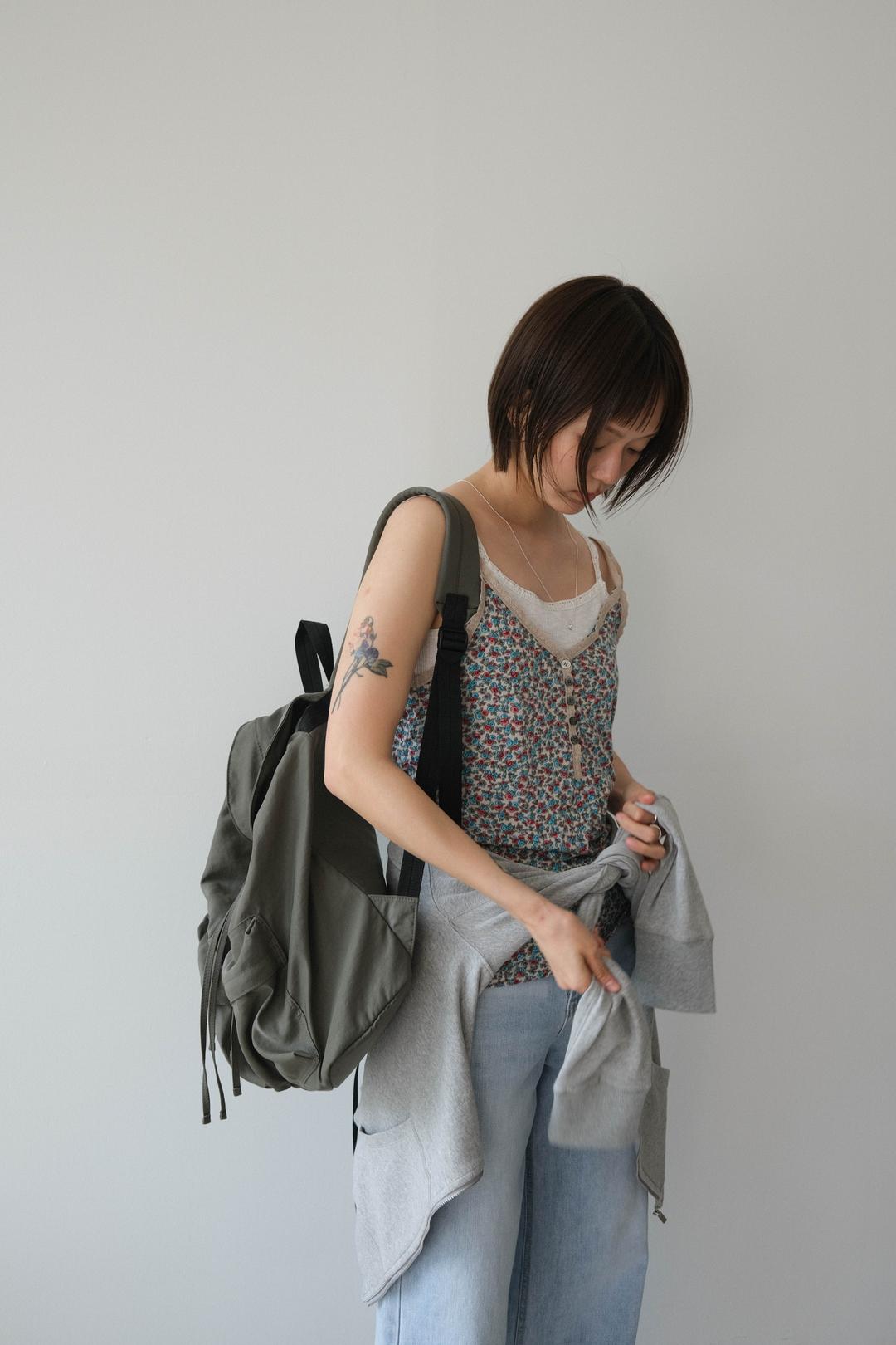 Floral soft modal sleeveless (2col)