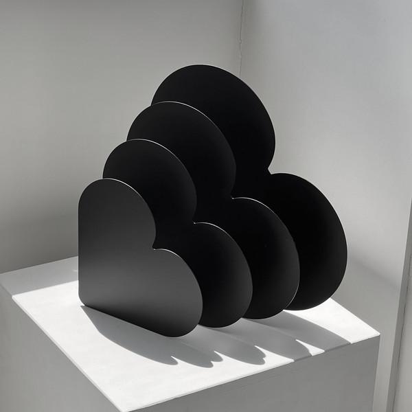 ppp heart rack 2 ( matt black, white )