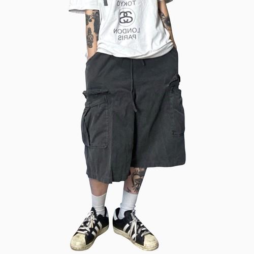 [🚀당일발송🚀/누적4000장] 피그먼트 와이드 카고 7부 반바지