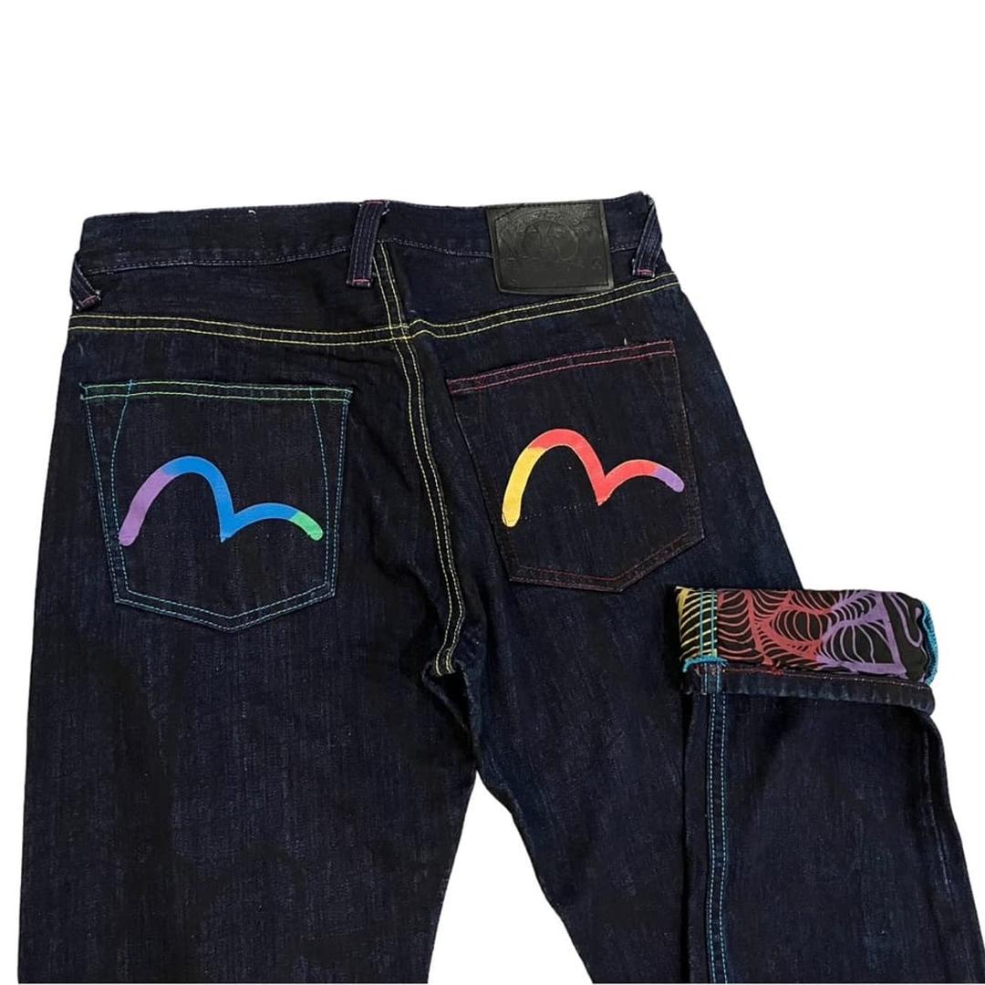 에비수xINSA 그래피티 풀프린트 데님팬츠 | 후루츠패밀리