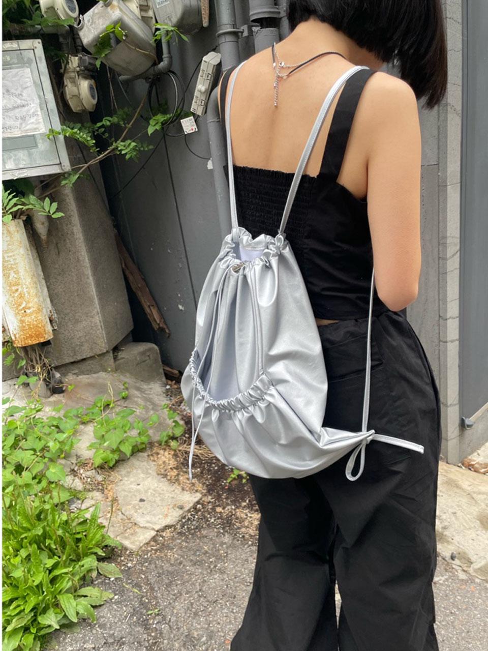 *당일발송 leather gym sack (2color)