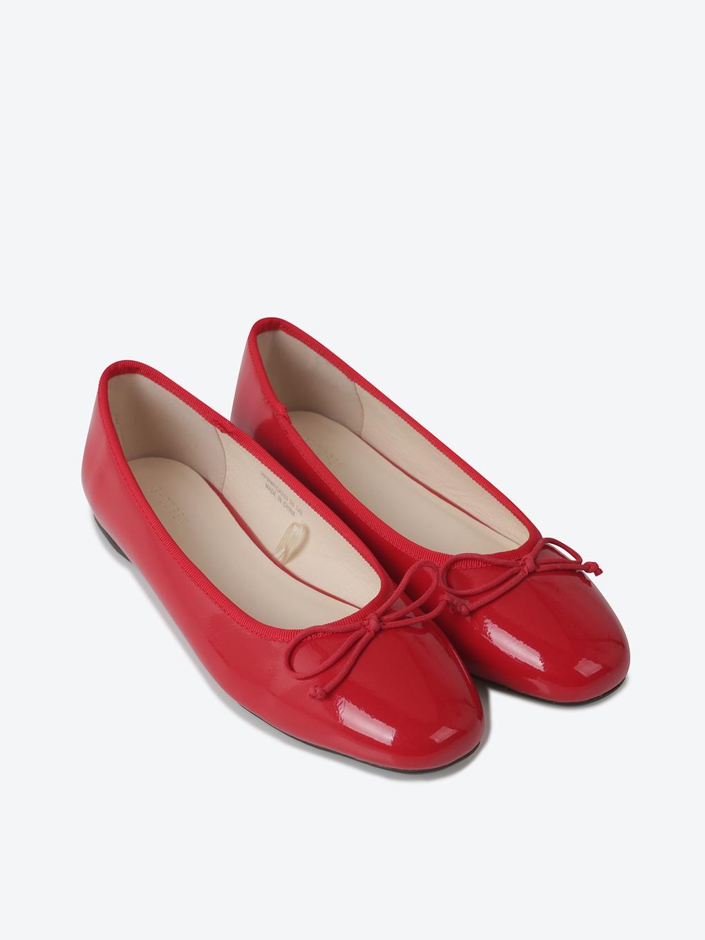 [베이직] 라운드 리본 플랫슈즈 (1cm) HPWWFGA203