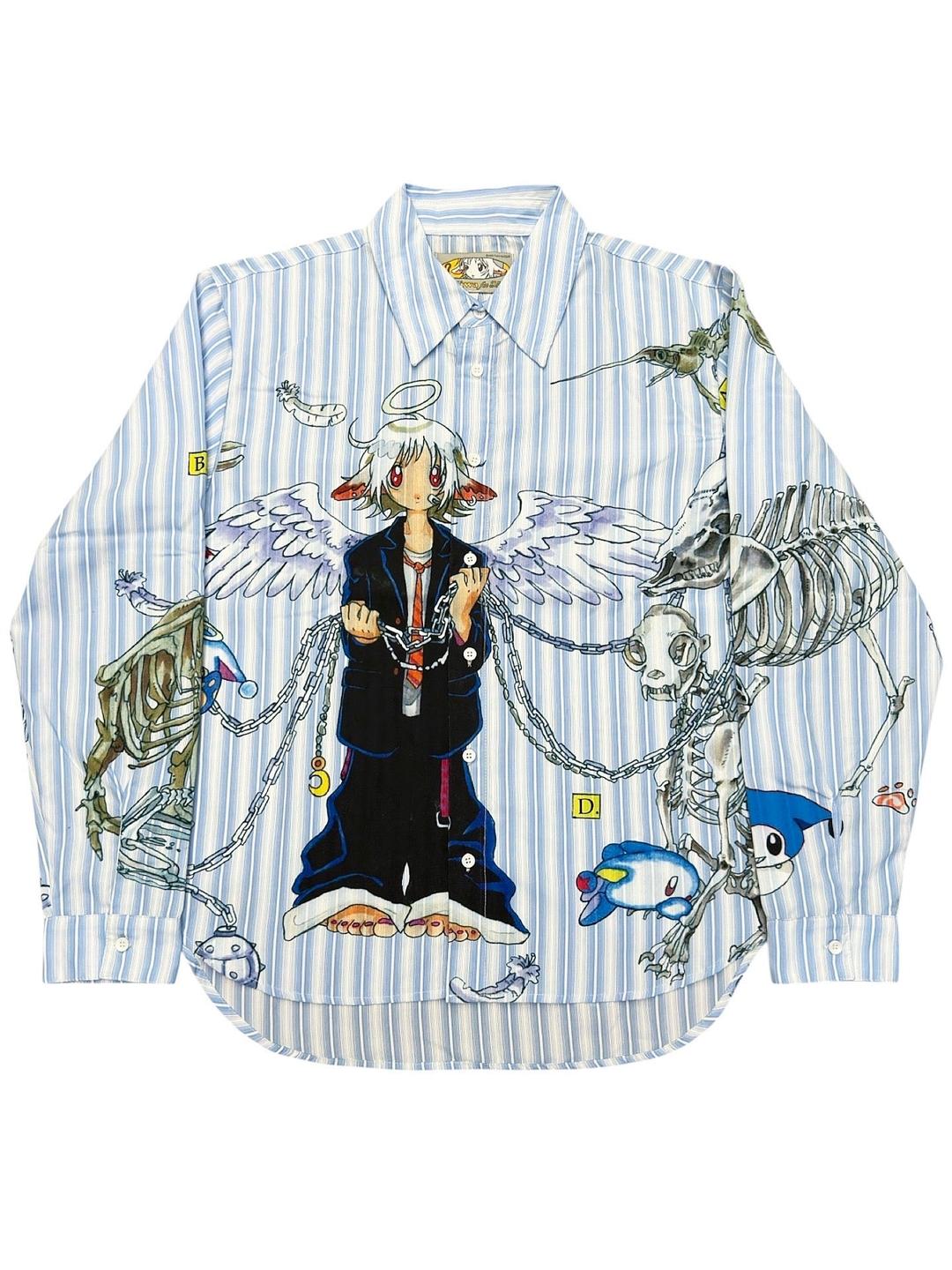 Y003125 Gradient Stripe Mura Workshirt