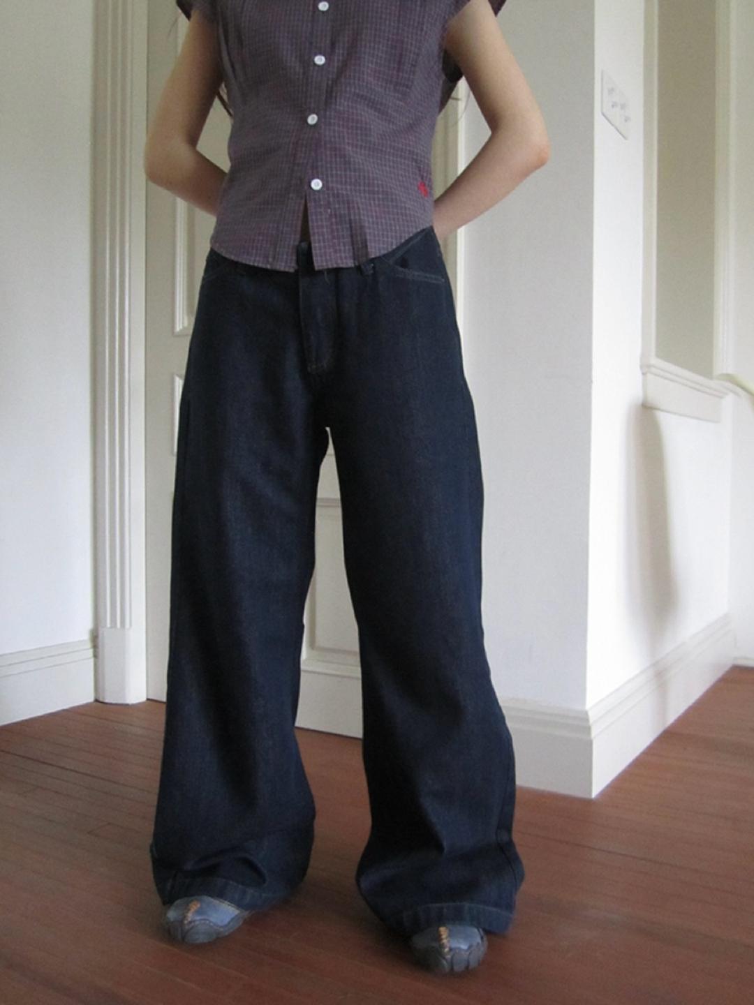 ang:project Vintage Washed Low-rise Jeans / S