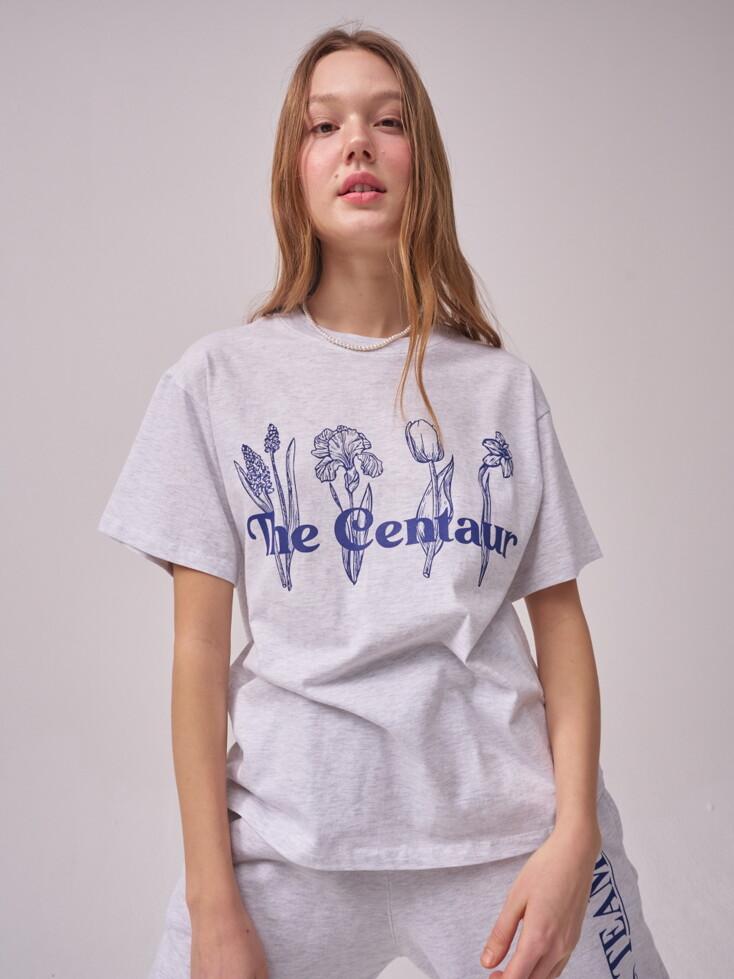 [TC22SSTOP24GR] FOUR BEAUTIES TSHIRT [GREY]