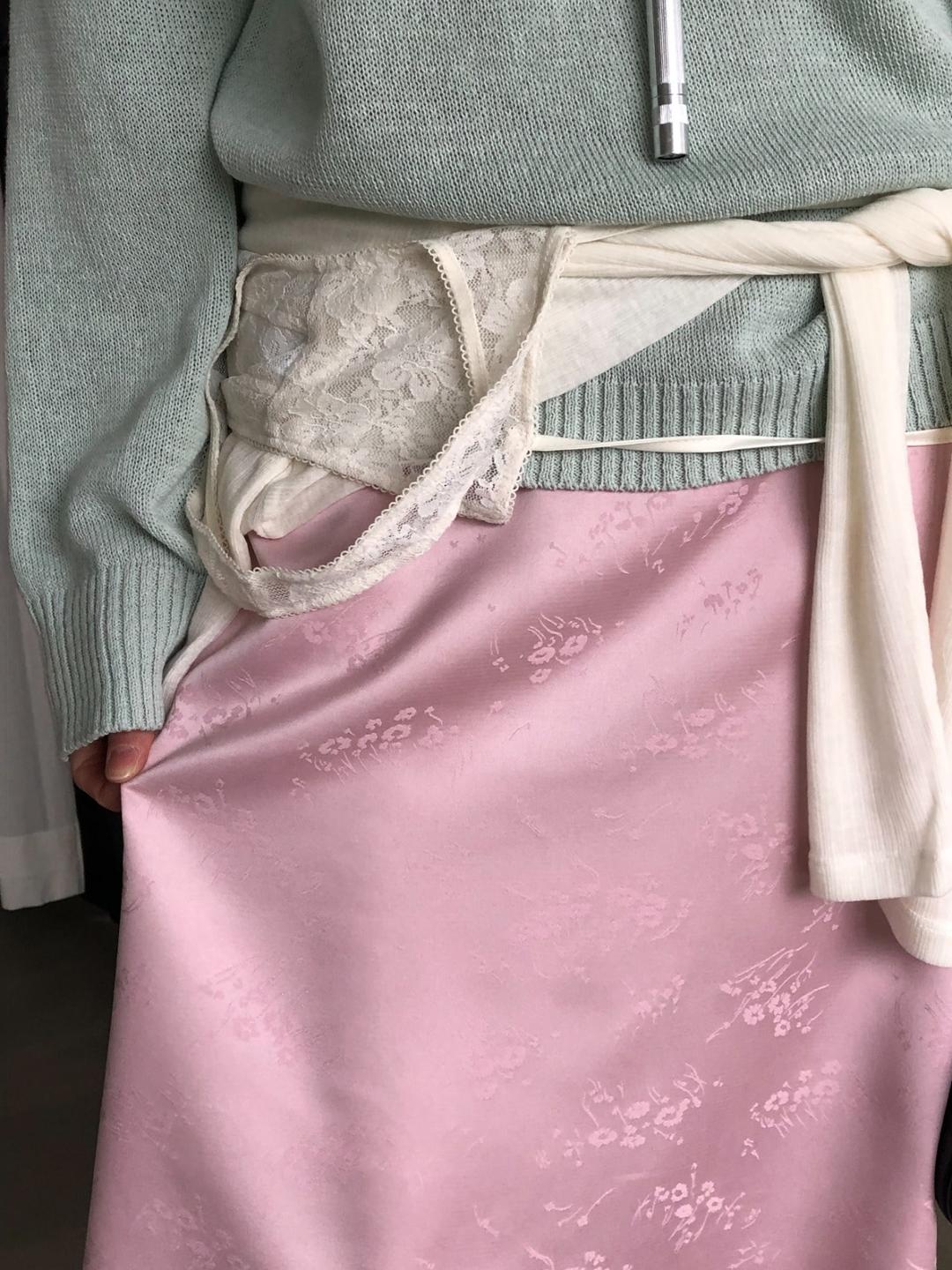 FLORAL SATIN SKIRT(주문폭주, 3-5일 소요)