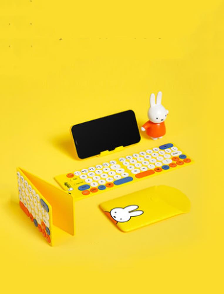 미피 정식판권 블루투스 접이식 키보드 경량 사이즈 간편한 휴대성