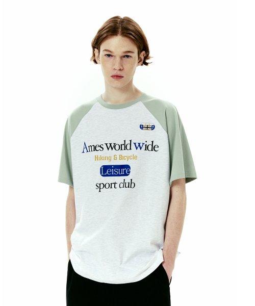 CLASSIC LOGO RAGLAN TEE GREEN (AM2DMUT509A)