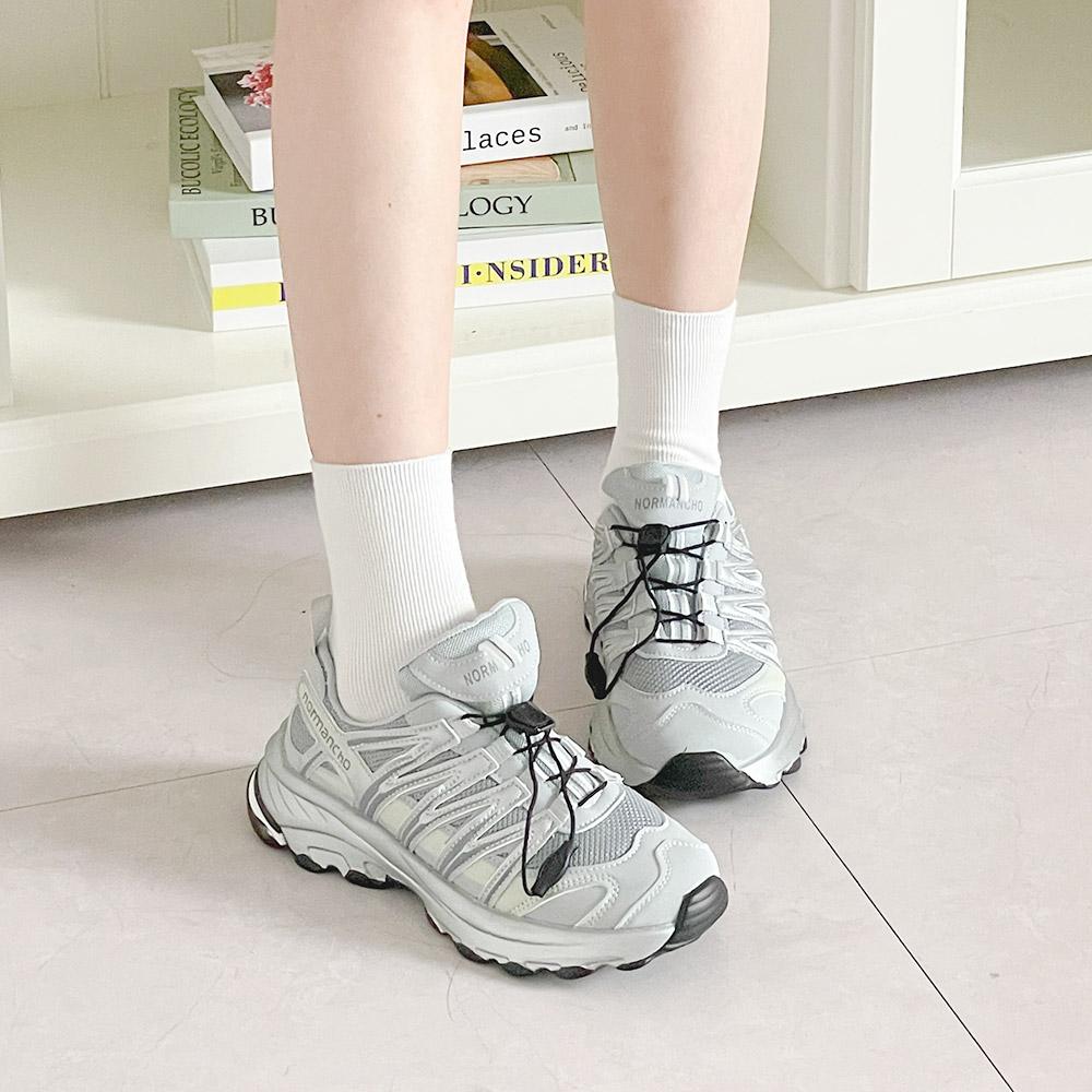 [당일출고/무배] 5cm 키높이 고프코어 스트링 스니커즈 운동화 (3color)