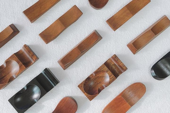 천연 옻칠 나무 수저받침 모음전