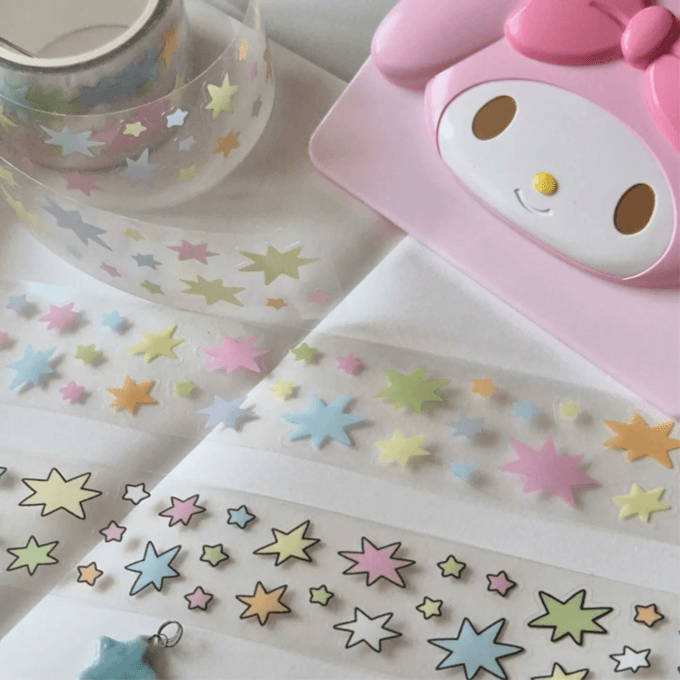 무디클럽 별 키스컷 마스킹테이프 2type