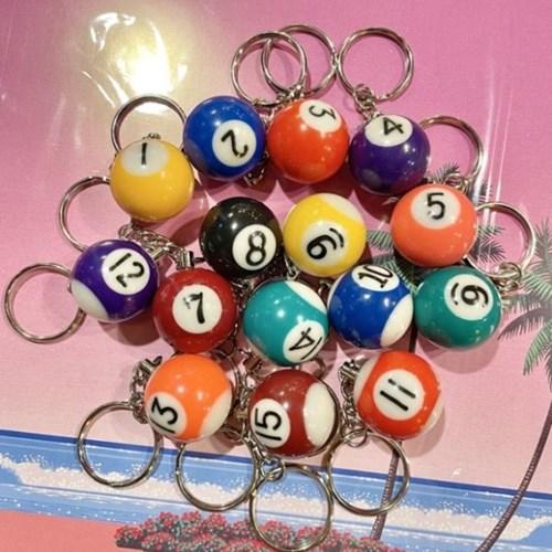 [수바코] 빈티지 당구공 키체인 15종