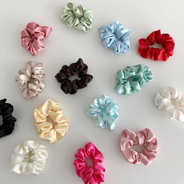 (1+1) 실크 새틴 곱창밴드 헤어슈슈 스크런치