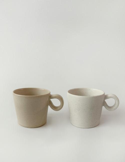 크림 머그컵 2 color