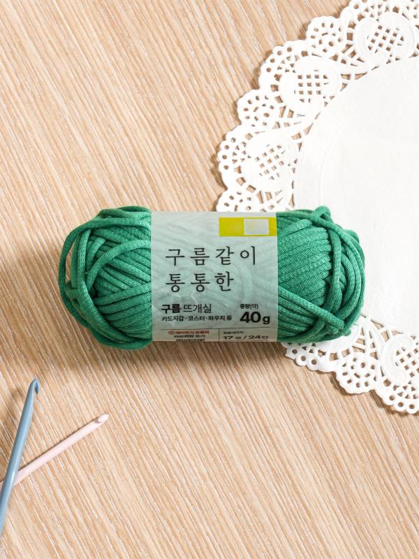 구름 뜨개실 40 g 그린