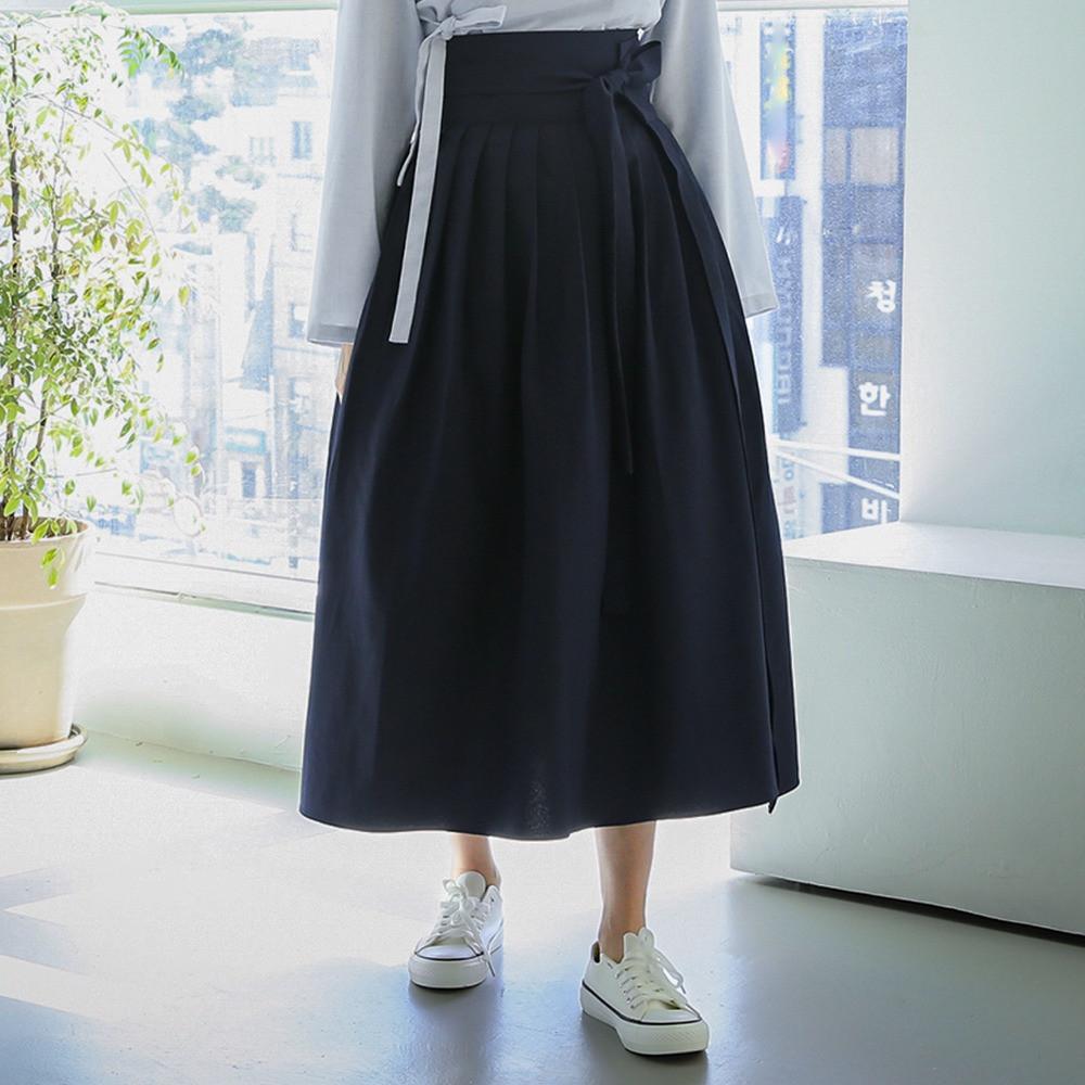 생활한복 찰랑 네이비 허리치마 탱글ver.