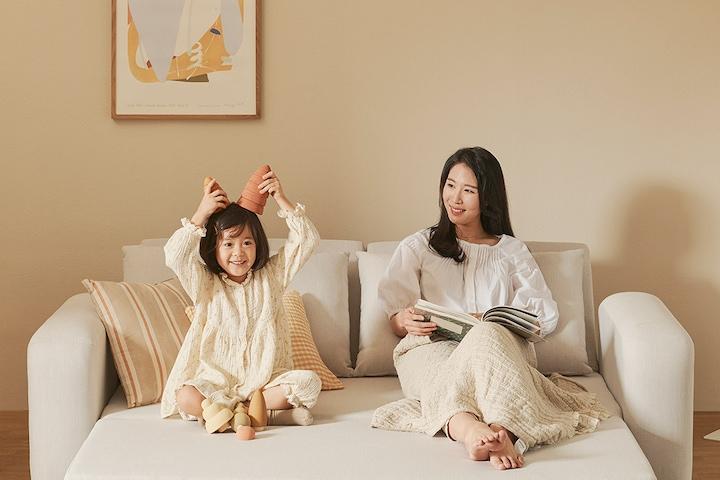 매그 라운지 소파베드 스마트패브릭 2colors