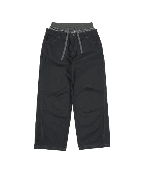 TCM trunk layered pants (charcoal)