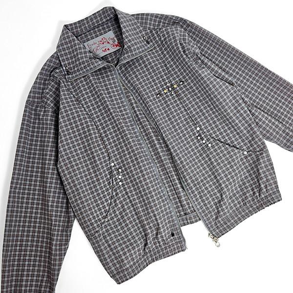 Miyabe western rivet wind cotton zipup (kyle blue)