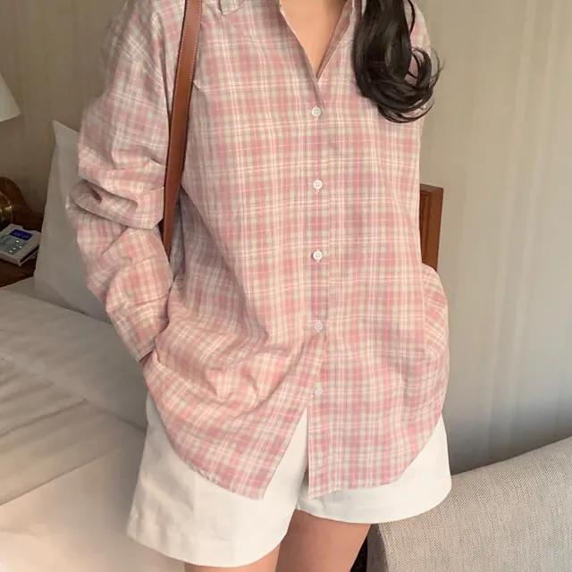 아코디언 체크 남방