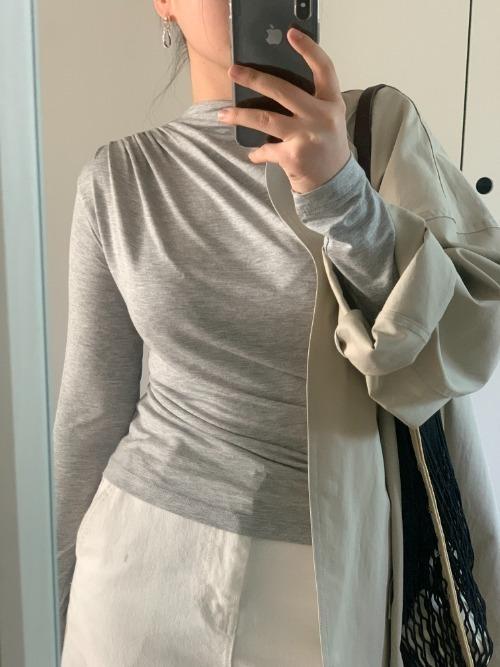 [MADE] Flore drape tee