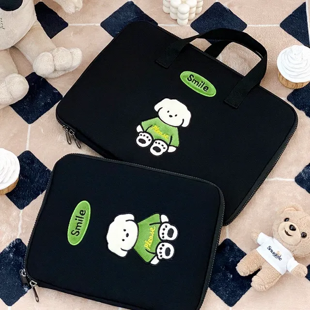 [당일발송] 스마일퍼피 아이패드 노트북 파우치 11인치 13인치 15인치 에어4 에어5 8세대 맥북 프로 갤럭시탭 그램 태블릿 케이스 노트북 충격보호 가방