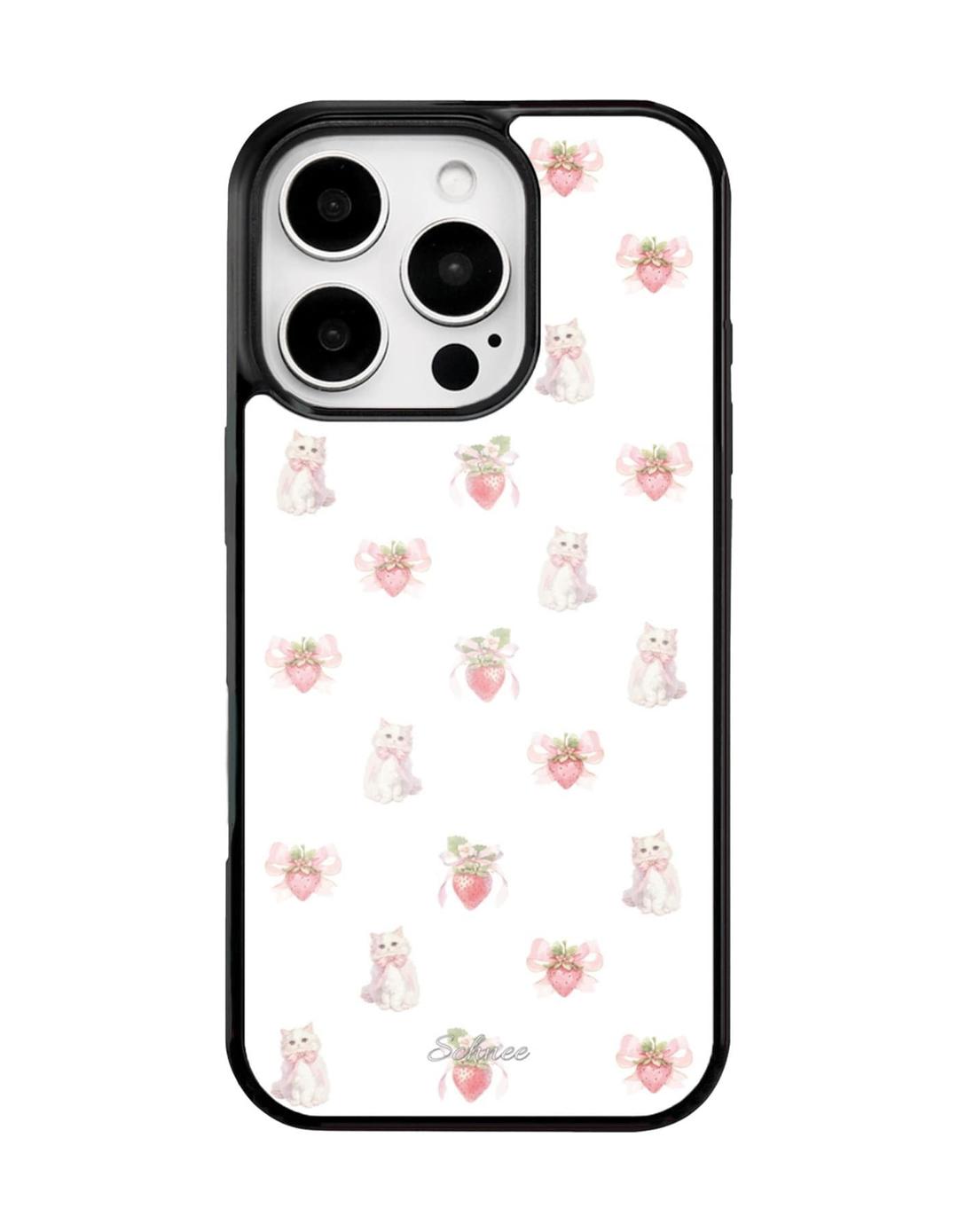 BERRY MEOW CASE - MILK VER.