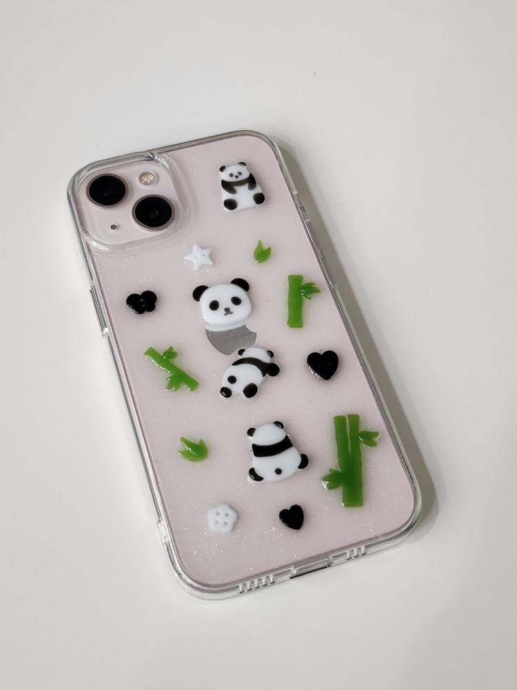 [수익금 일부 기부] 와글와글 판다 레진 케이스