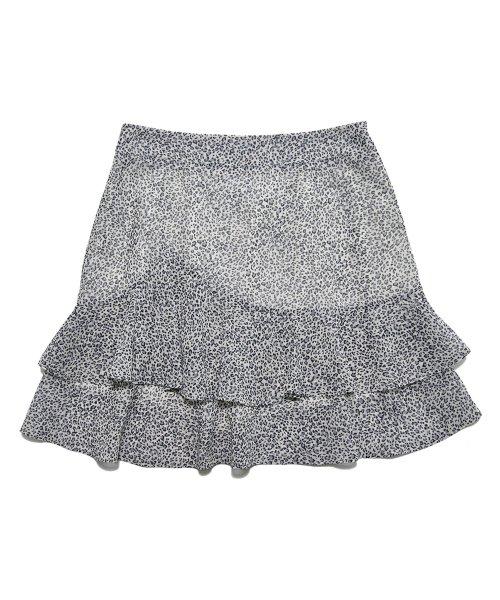 호피캉캉미니스커트 LEOPARD TIERED MINI-SKIRT