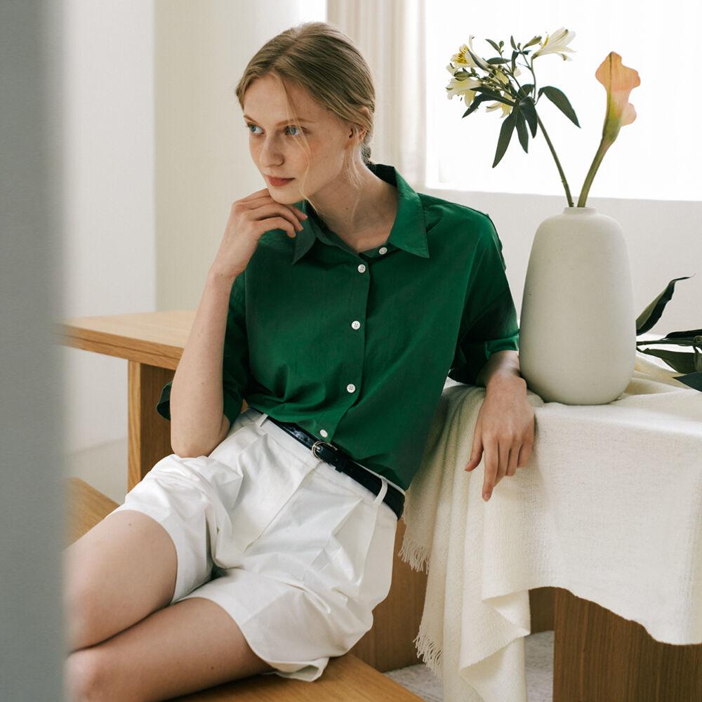 Pintuck Shorts - Ivory