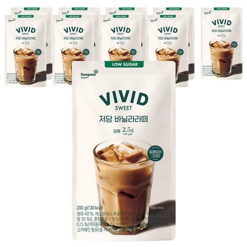 비비드스위트 저당 바닐라라떼, 200g, 10개 - 커피음료 | 쿠팡